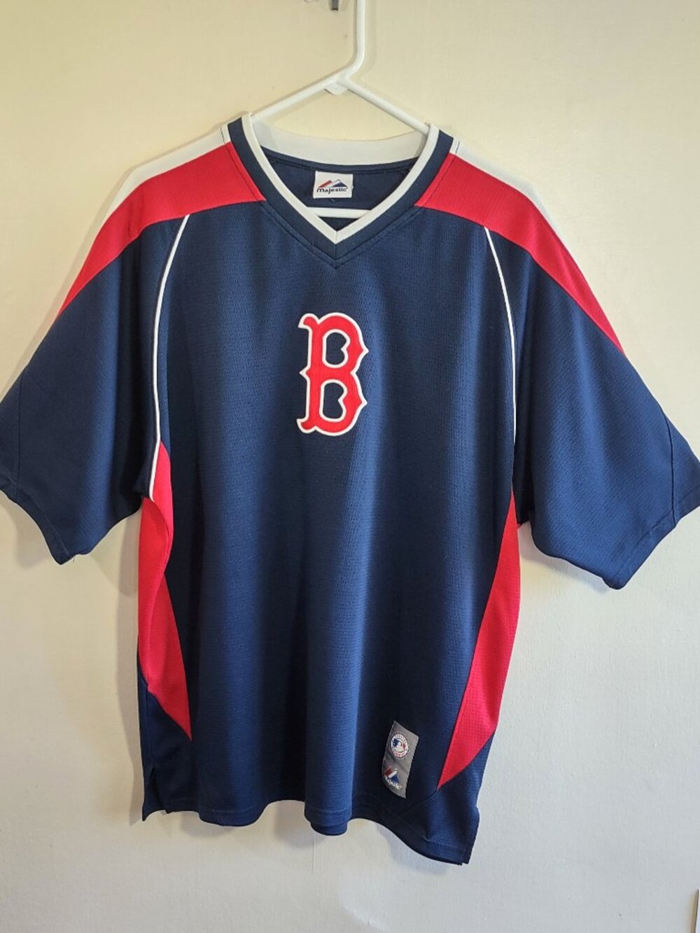 Vintage Boston Red Sox MLB Jersey Majestic 2008 Size Large Pullover Baseball